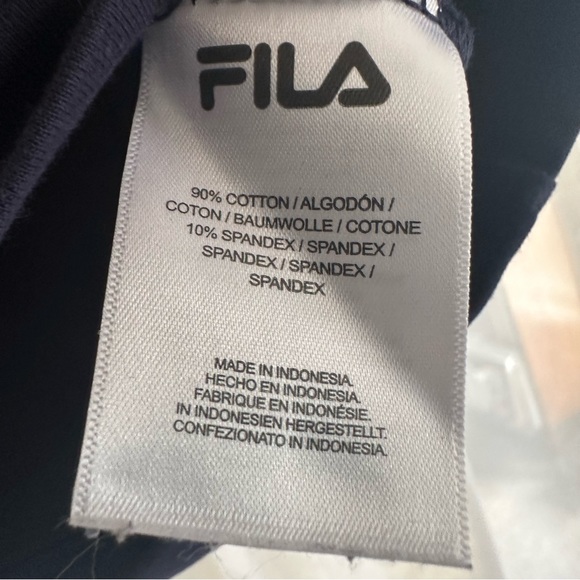 Womens Fila Cropped Short Sleeve | Small | Red White Blue - Picture 5 of 5